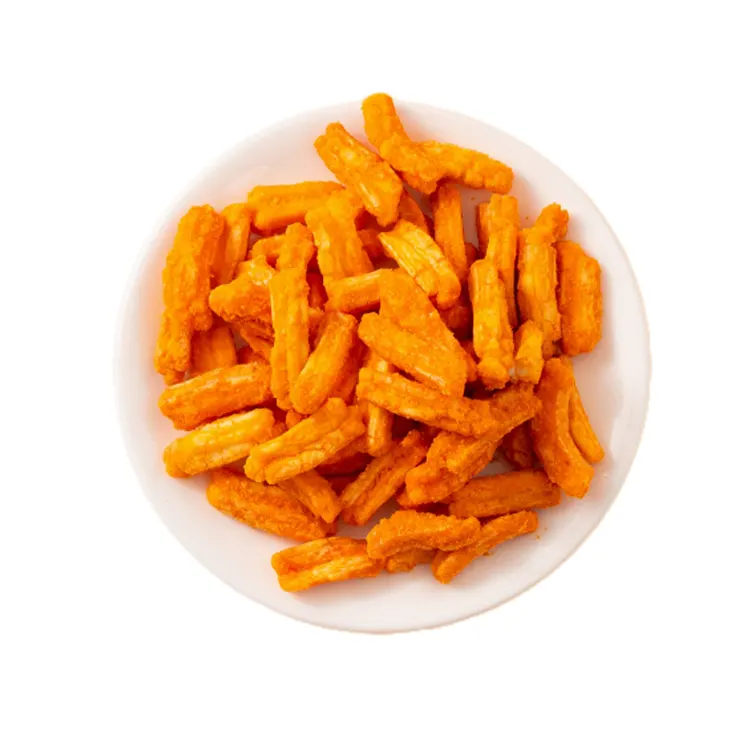 2,5 kg de lanières de craquelins de riz aromatisées au crabe et au jaune d'œuf
