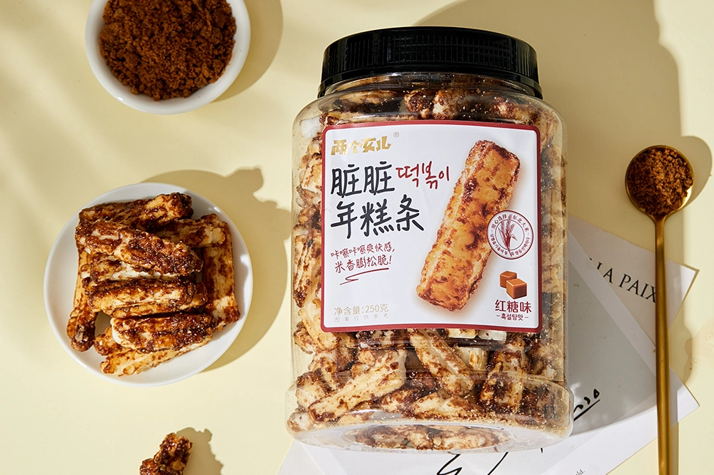 Sweet New Era, lanières de craquelins de riz aromatisés à la cassonade Choquant !