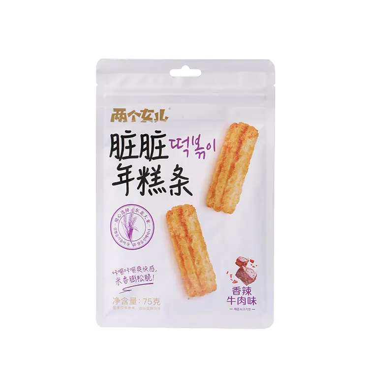 75 g de lanières de craquelins de riz aromatisés au bœuf épicé